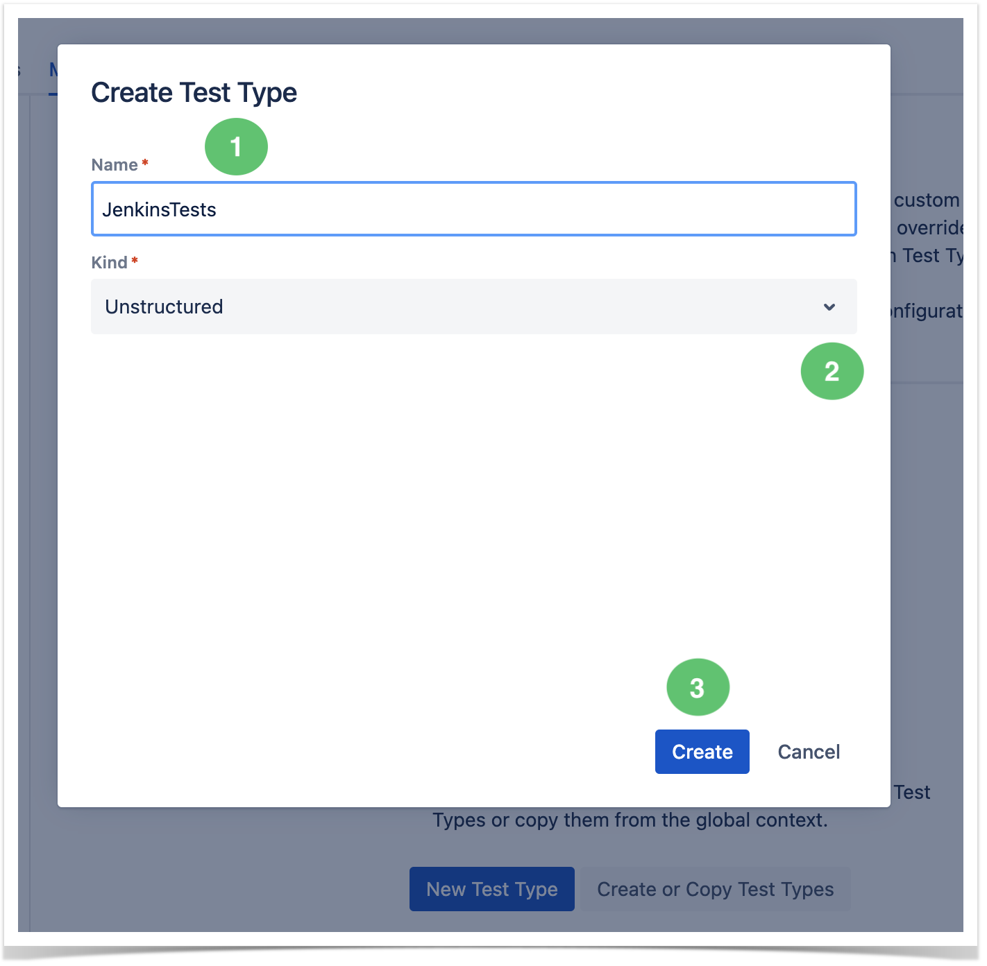 XRAY 7.6.0 > Manage Test Types > Figure 4 - Modal.png (Figure 4 - Modal) Figure 4 - Modal