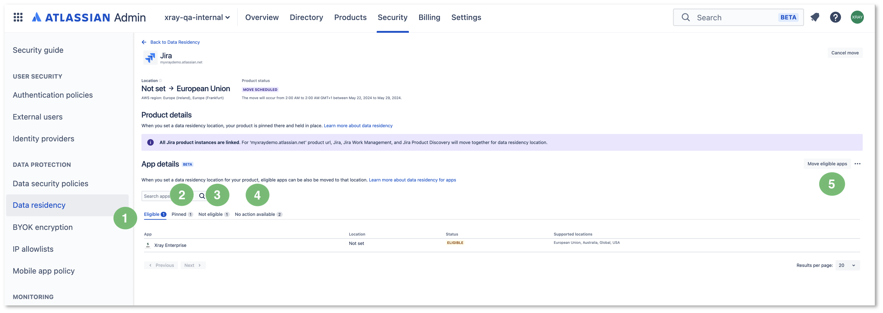 Xray Cloud Documentation > Data Residency > Figure 10 - Statuses.png (Figure 10 - Statuses) Figure 10 - Statuses