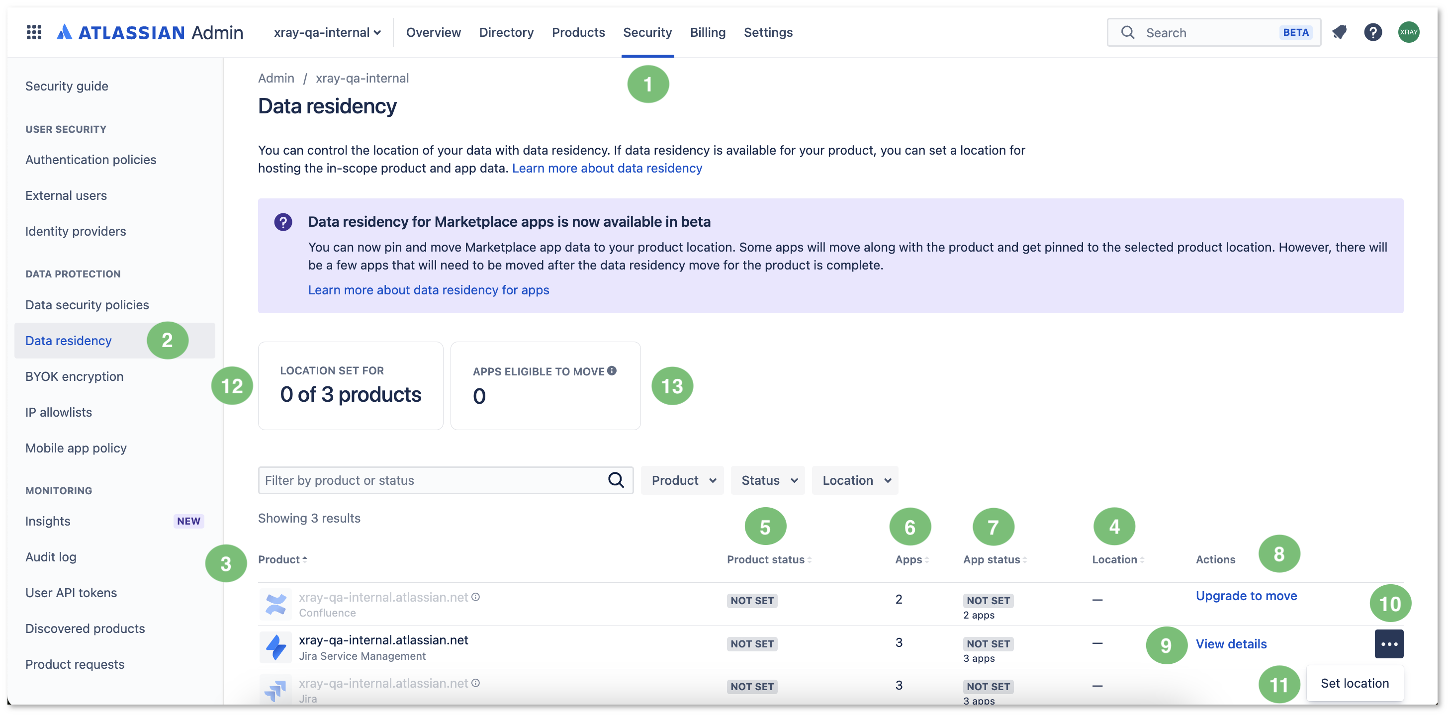 Xray Cloud Documentation > Data Residency > Figure 2 - Data residency.png (Figure 2 - Data residency) Figure 2 - Data residency