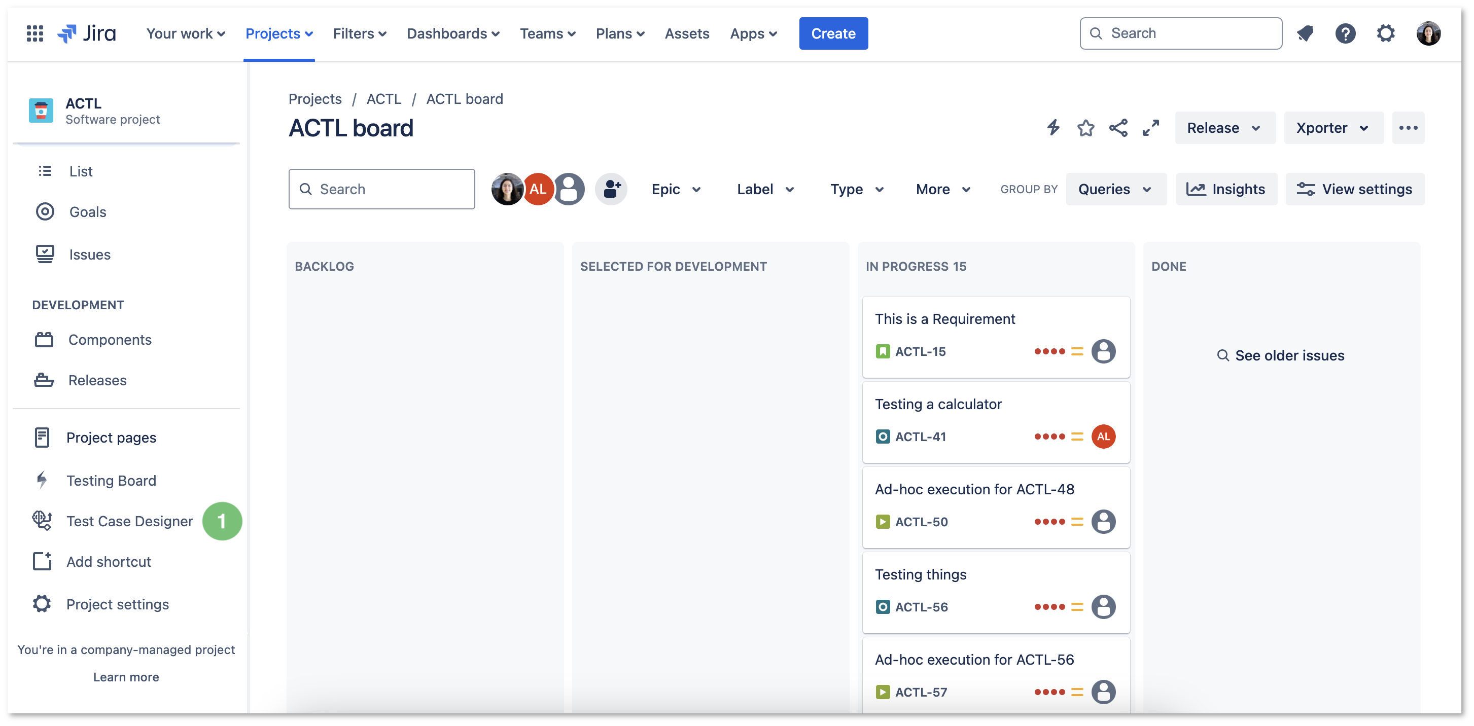 Figure 4 - Test case designer