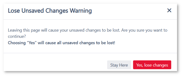 Figure 18 - Warning