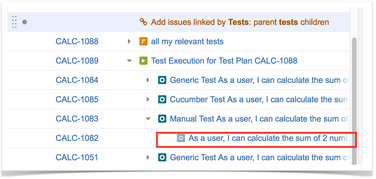 Xray for Jira 3.1 > Integration with Structure > image2017-4-19_16-3-24.png