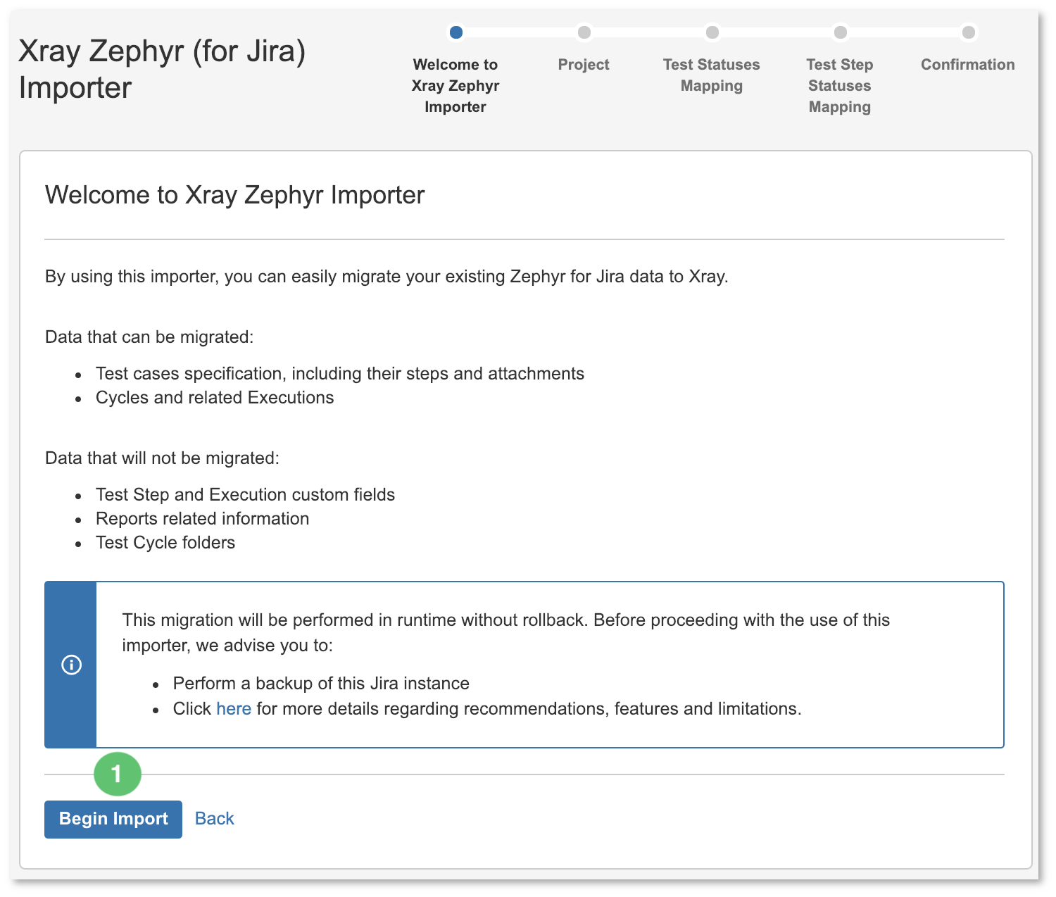 Xray Server + DC > Importing / Migrating Data from Zephyr for Jira > Figure 5 - Import.png (Figure 5 - Import) Figure 5 - Import