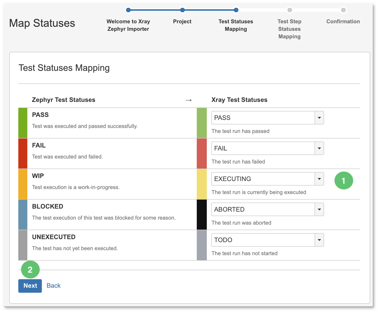 Xray Server + DC > Importing / Migrating Data from Zephyr for Jira > Figure 7 - Mapping.png (Figure 7 - Mapping) Figure 7 - Mapping