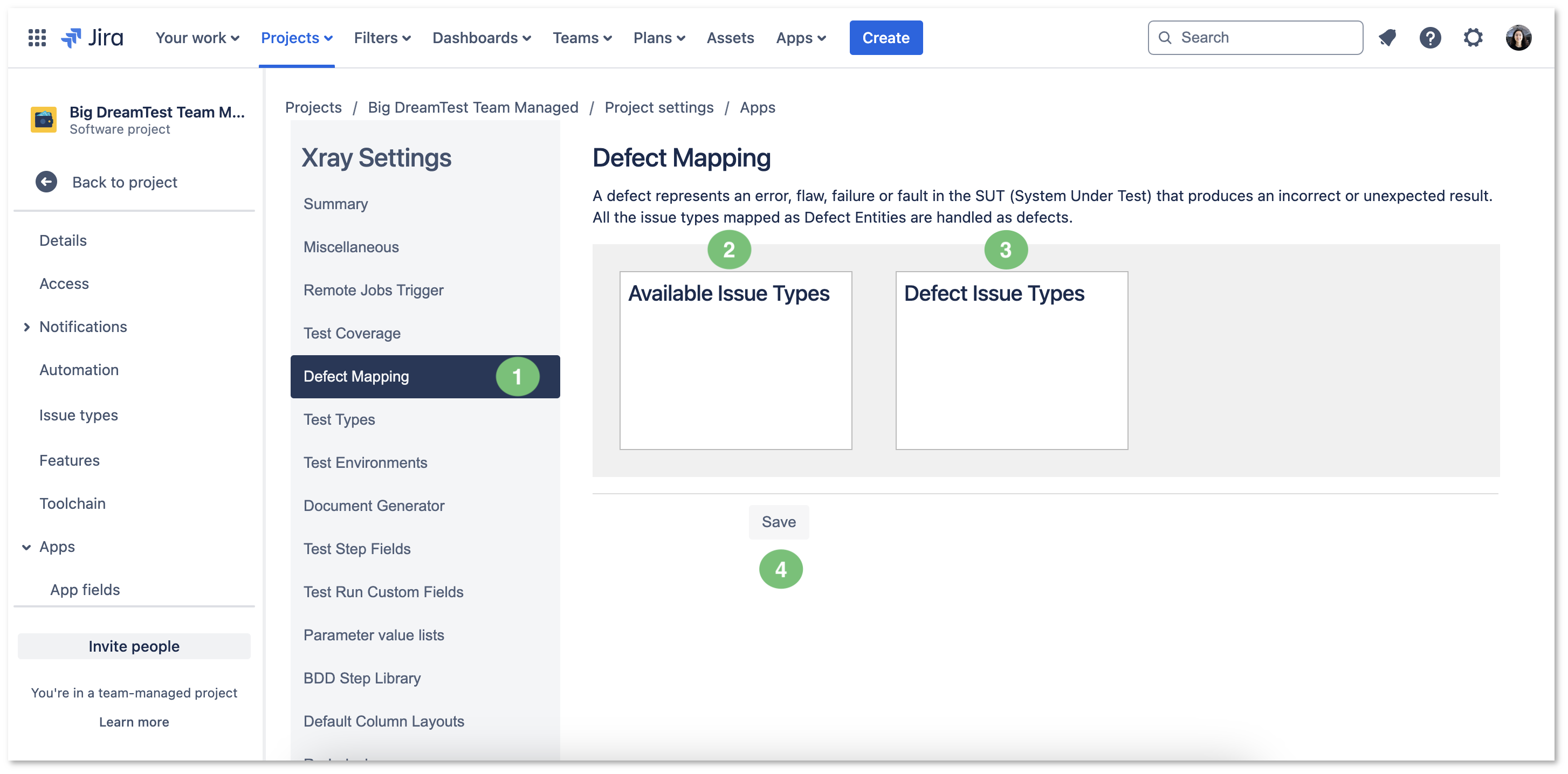 Figure 2 - Defect mapping
